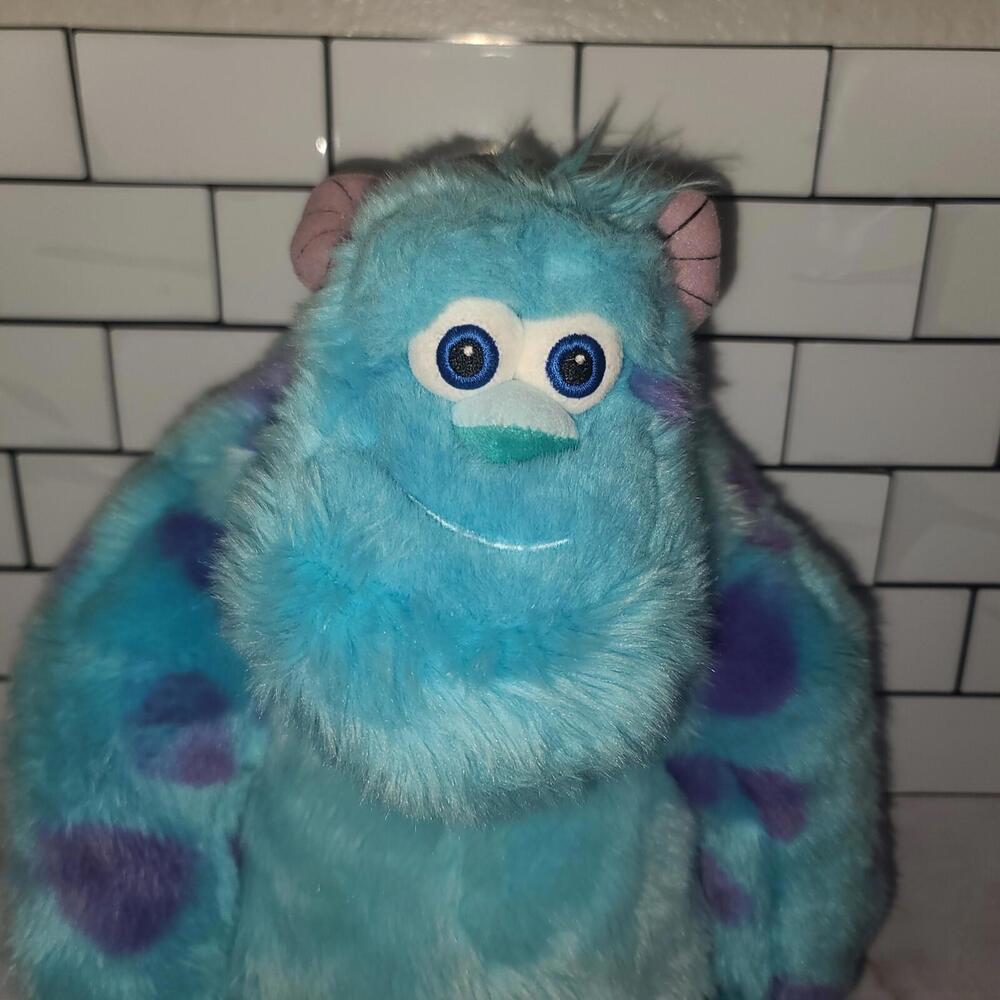 Disney Store Sully Monsters Inc Plush 16” Stuffed Animal Authentic Blue Monster - Picture 2 of 8